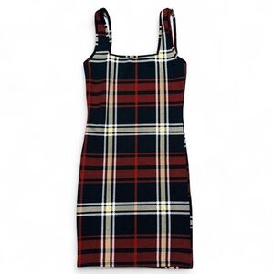 SHEIN Red & Black Mini Bodycon Dress Womens Juniors Size Small